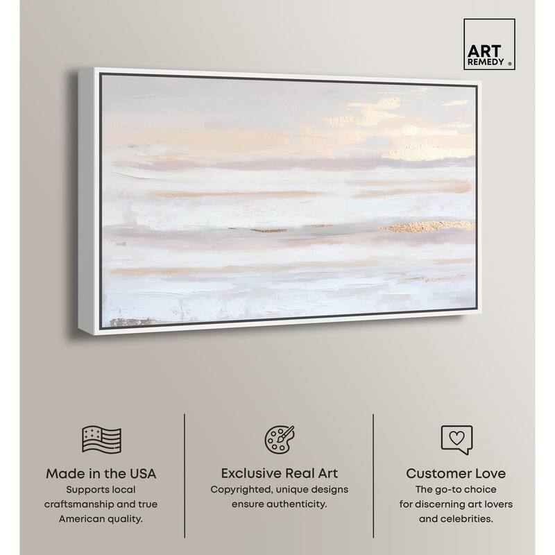 Gilded Dawn Canvas by Art Remedy