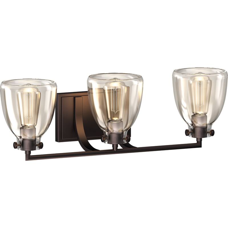 Volume Lighting 3 Light 24" Wide Vanity Light with Clear Glass