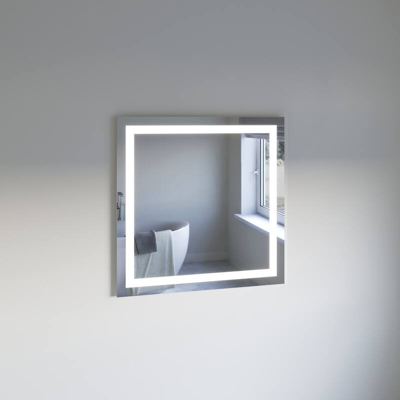 Fresca FMR023636 Santo 36" W x 36" H Modern Square Aluminum Frameless