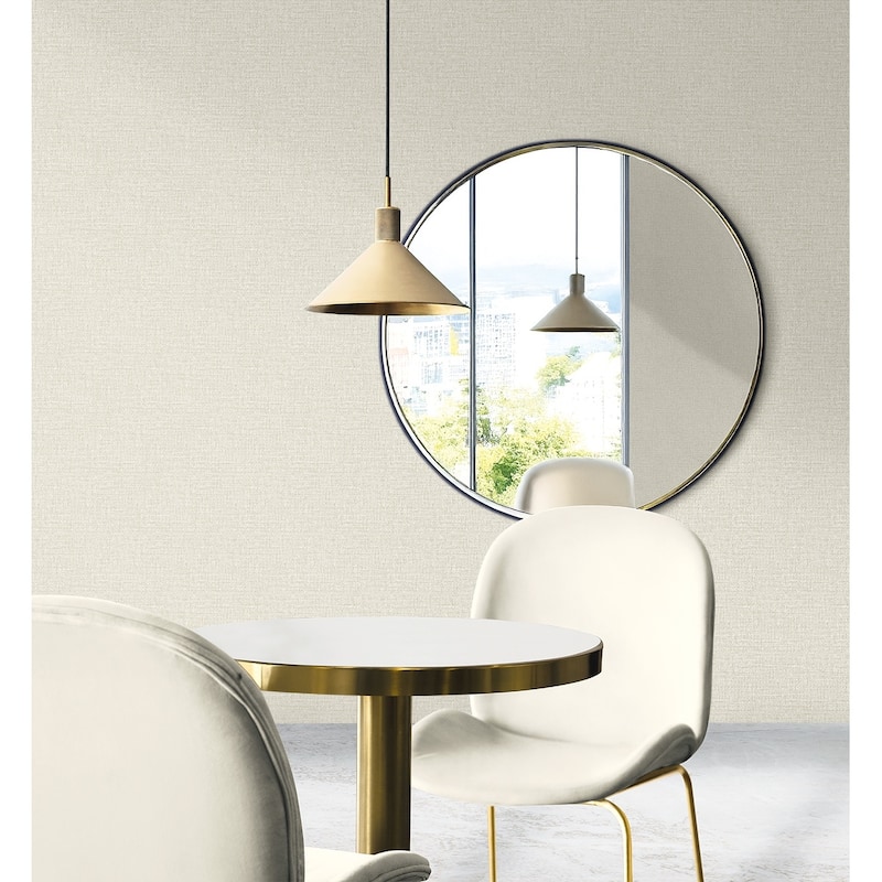 Seabrook Designs Aureline Faux Non-Woven Unpasted Wallpaper