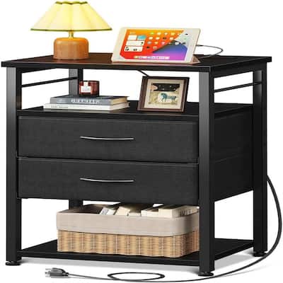 Night Stand with Charging Station