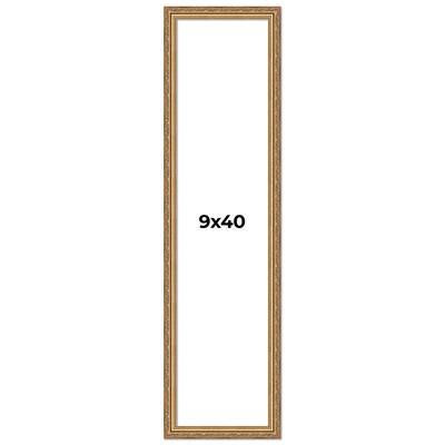 9x40 Frame Red Solid Wood Picture Frame Width 1.75 Inches | Interior Frame Depth 1 13/16 Inches