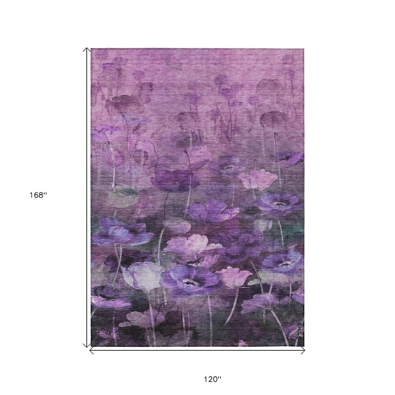 HomeRoots Floral Transitional Rectangle Outdoor Rug