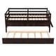 preview thumbnail 8 of 13, Espresso Twin Solid Wood Loft Bed with Safety Fence