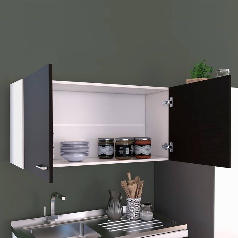 TUHOME Napoles Double Door Wall-Mounted Storage Cabinet - N/A
