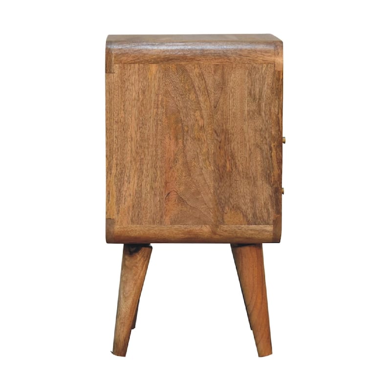 Artisan Furniture Solid Wood Mini Lille Curved Nightstand