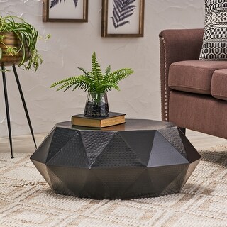 Polygonal Coffee Table Aluminum Center Table, Livingroom Art Display ...