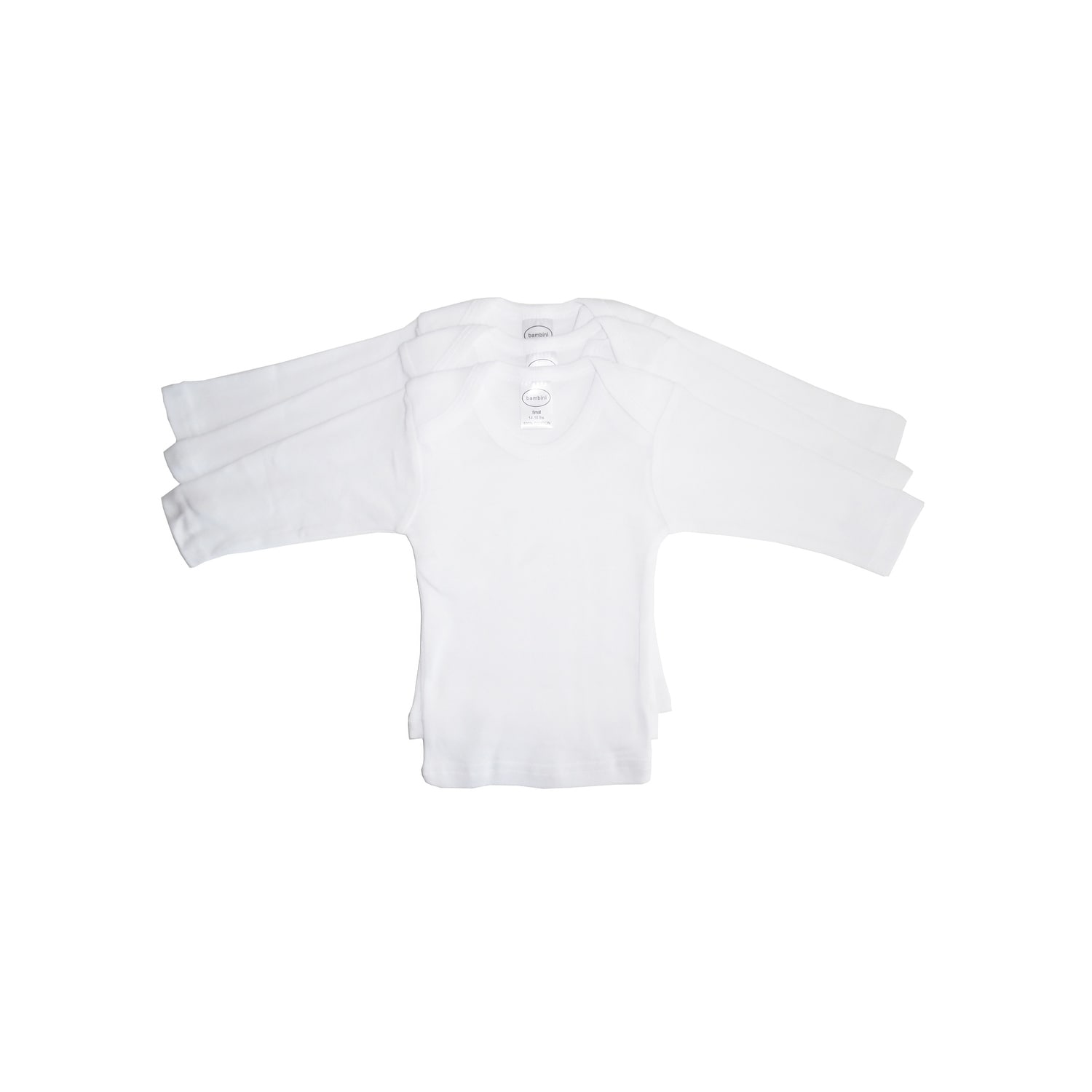 Bambini Baby Long Sleeve White Lap T-shirt