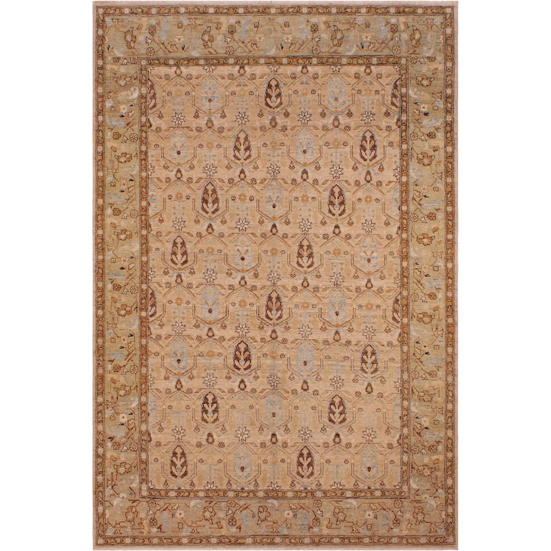 Vintage Herati Bidjar Hand Knotted Wool Rug - 6'2'' x 9'10''