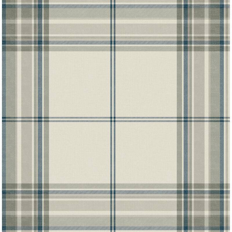 A-Street Prints Westley Moss Plaid Wallpaper