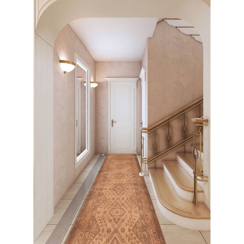 ECARPETGALLERY Hand-knotted Finest Khal Mohammadi Tan Wool Rug - 2'7 x 9'5