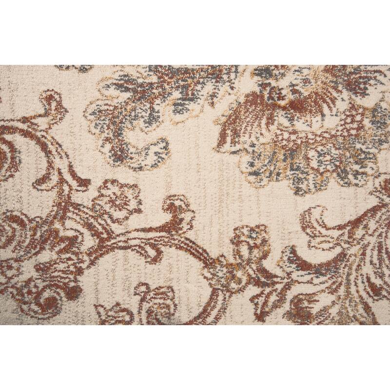 Alora Decor Lavish Medallion Damask Rug