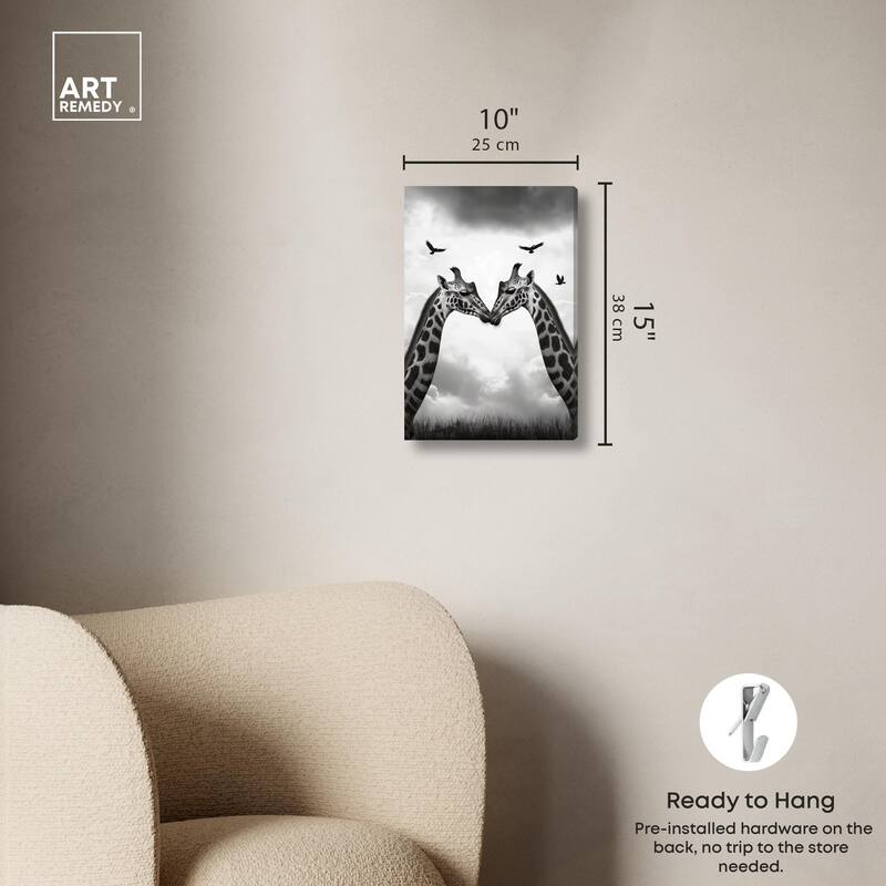 Giants in Love II Canvas by Art Remedy, Gallery Wrapped