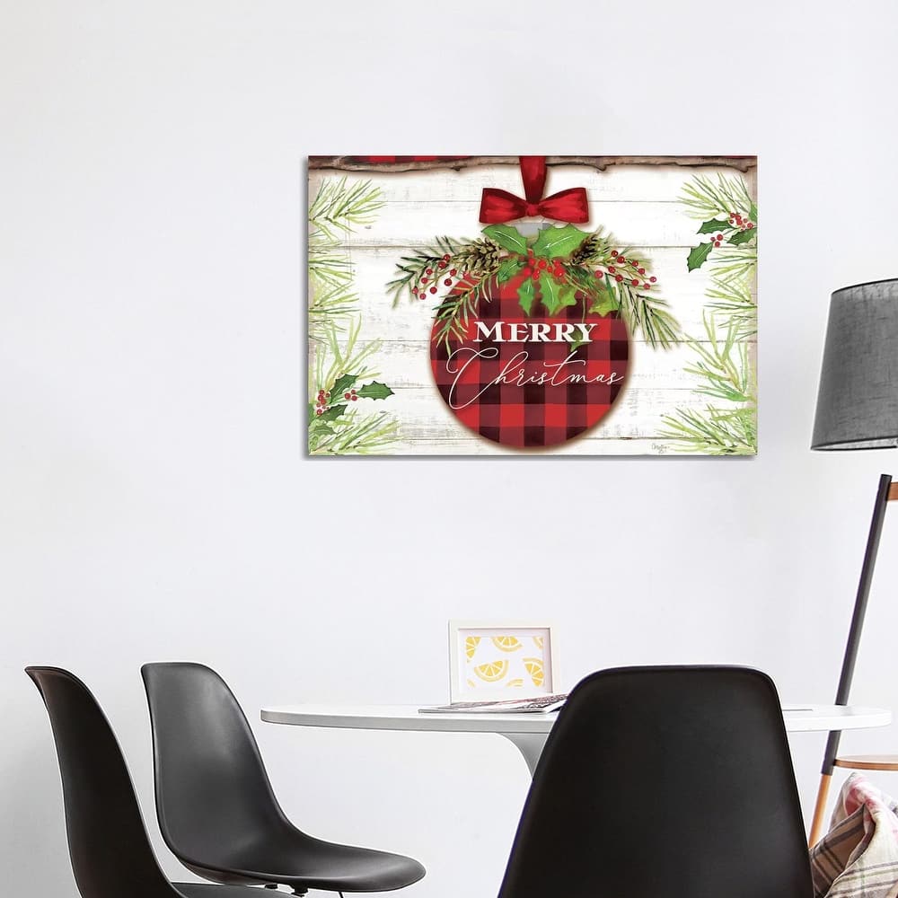 iCanvas "Merry Christmas Ornament" by Mollie B. Canvas Print