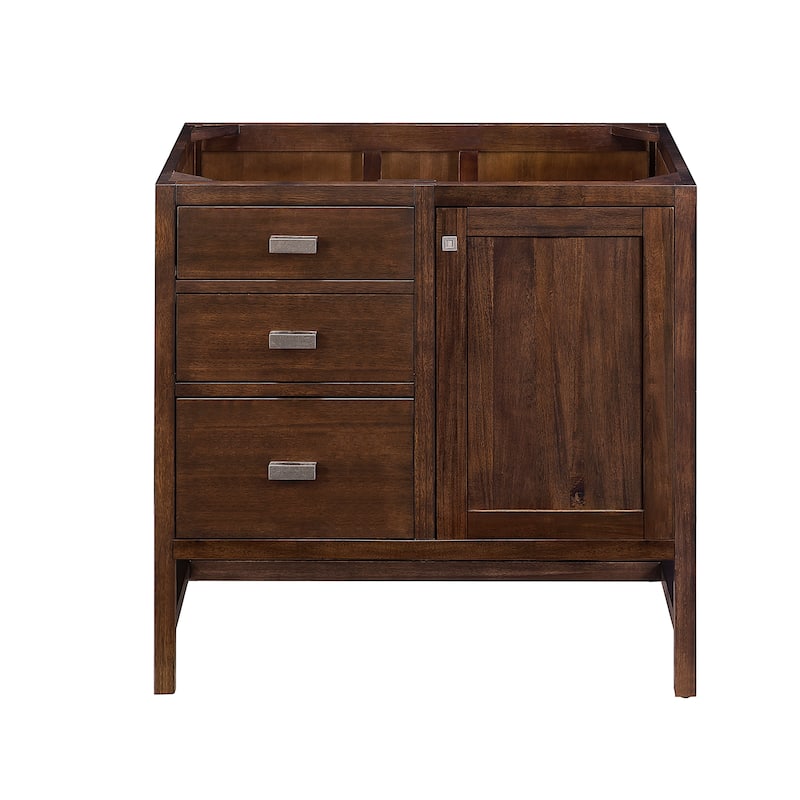 James Martin Vanities Addison 36" Single Vanity, Mid Century Acacia - Base Only - No Top