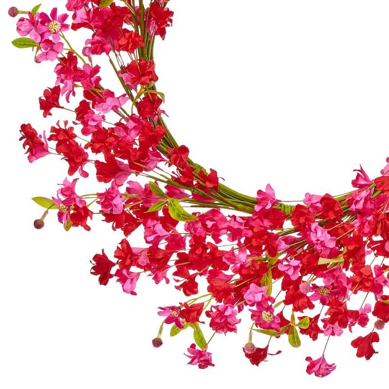 24" Pink Blossom Wreath