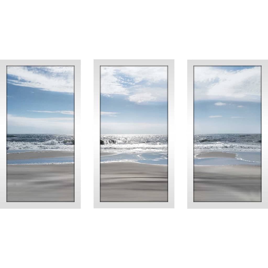 "Beach Bliss" by Ruane Manning 3 Piece Print on Acrylic