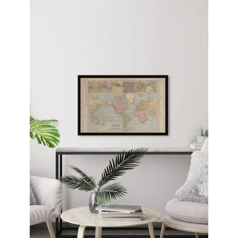 Chart of the World Framed Print