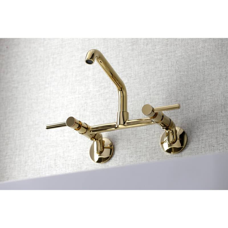 Kingston Brass Concord Two-Handle Wall Mount Kitchen Faucet