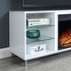 preview thumbnail 34 of 38, Brighton 60 In. Fireplace Storage Media Console Cabinet