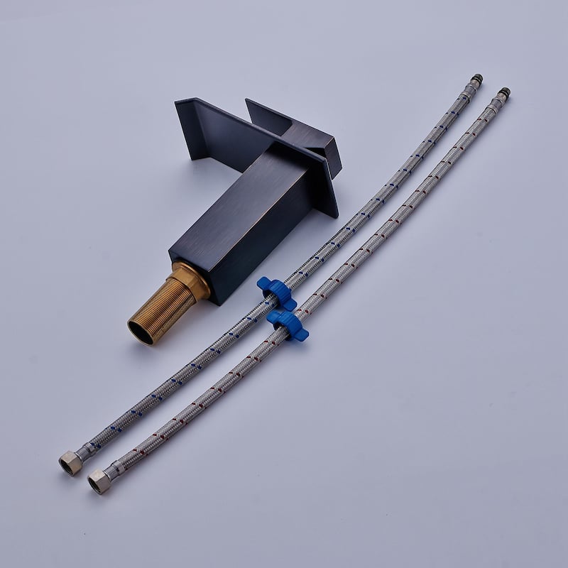 Oil Rubbed Bronze Bathroom Faucet Waterfall Single Handle