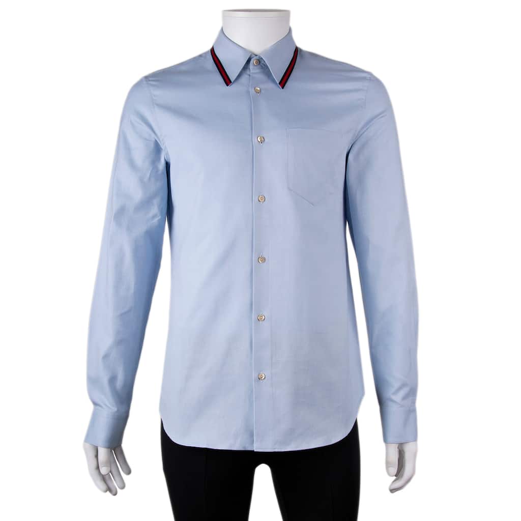 Gucci Oxford Cotton Shirt with Web