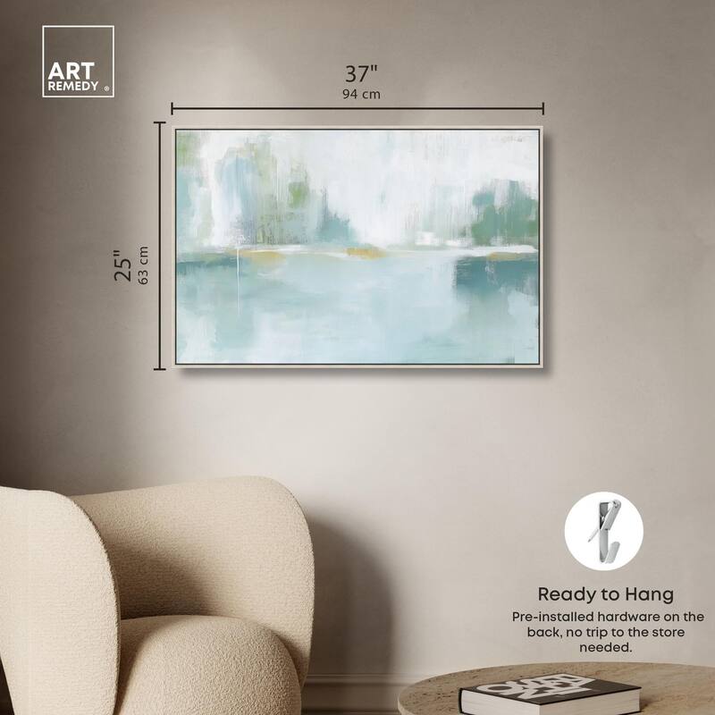 Mirrored Aqua Dream I Canvas by Art Remedy