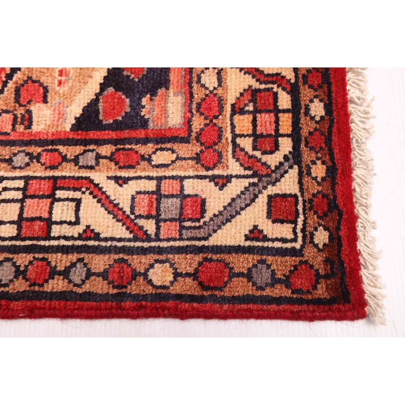 ECARPETGALLERY Hand-knotted Andelz Red Wool Rug - 4'6 x 7'1