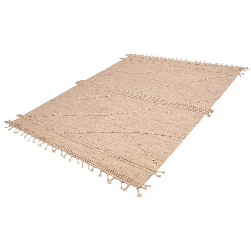 ECARPETGALLERY Hand-knotted Tangier Ivory Wool Rug - 9'1 x 12'1