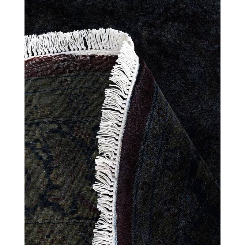 Fine Vibrance One-of-a-Kind Hand-Knotted Area Rug - Brown, 6' 1" x 6' 1" - 6' 1" x 6' 1"