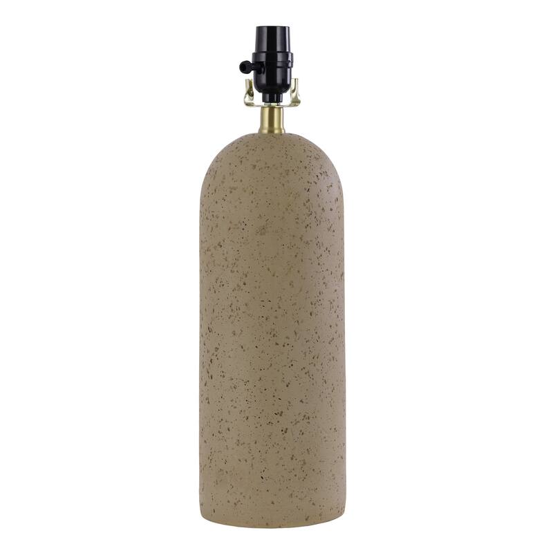 26" Painted Ceramic Accent Table Lamp with Drum Linen Shade