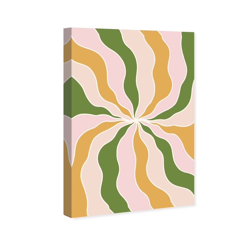 Wynwood Studio Canvas Abstract Fairy Tulle Gold and Light Pink Modern & Contemporary Wall Art Canvas Print