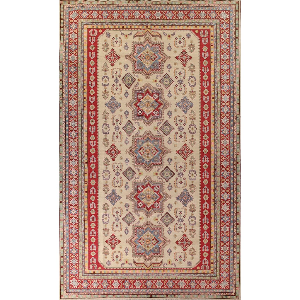 Kazak Oriental Large Area Rug Handmade Wool Carpet - 9'10" x 16'3"