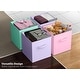 preview thumbnail 11 of 10, Sorbus Fabric Storage Bins 13" Foldable Cubes With Handles For Pantry, Cubbies, Toy And Closet Shelving Organization - 6Pk