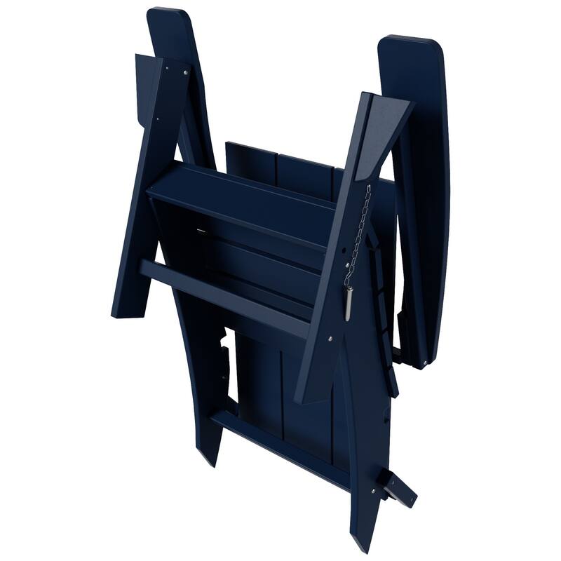 Shoreside Modern Eco-Friendly All Weather Commercial-Residential Folding Adirondack Chair