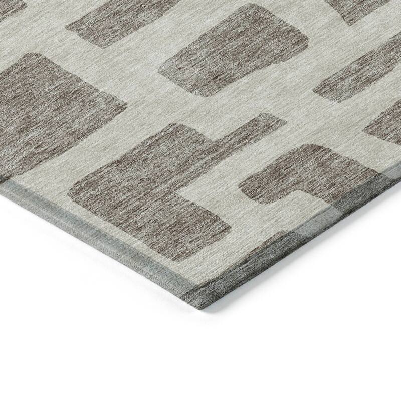 Machine Washable Indoor/ Outdoor Chantille Geo Contemporary Rug