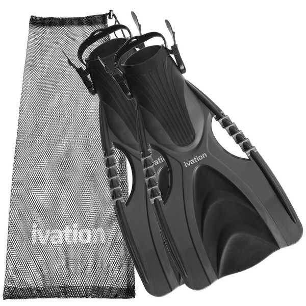 Ivation Adjustable Diving/Speed Fins with Mesh Bag