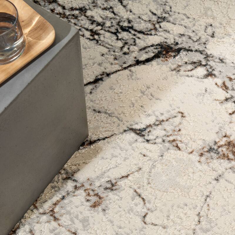 Calvin Klein CK073 Compass Indoor only Ivory Modern Area Rug