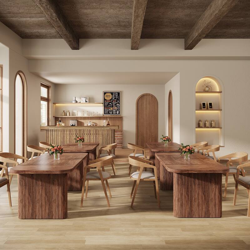 Wood Dining Table, Modern Kitchen Table, Dining Room Accent Table