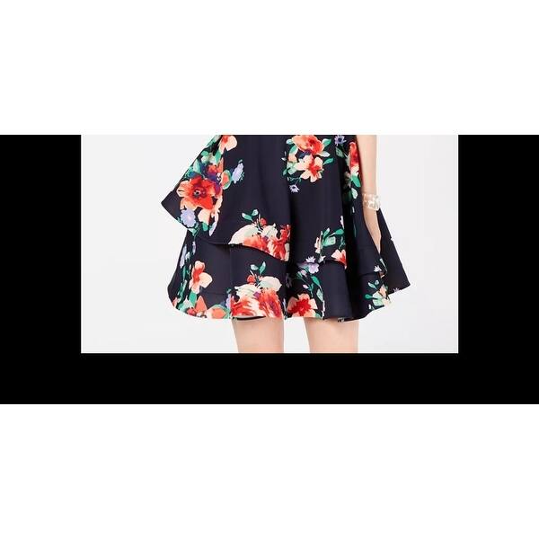 sequin hearts floral dress SEQUIN HEARTS Womens Small Floral Dress