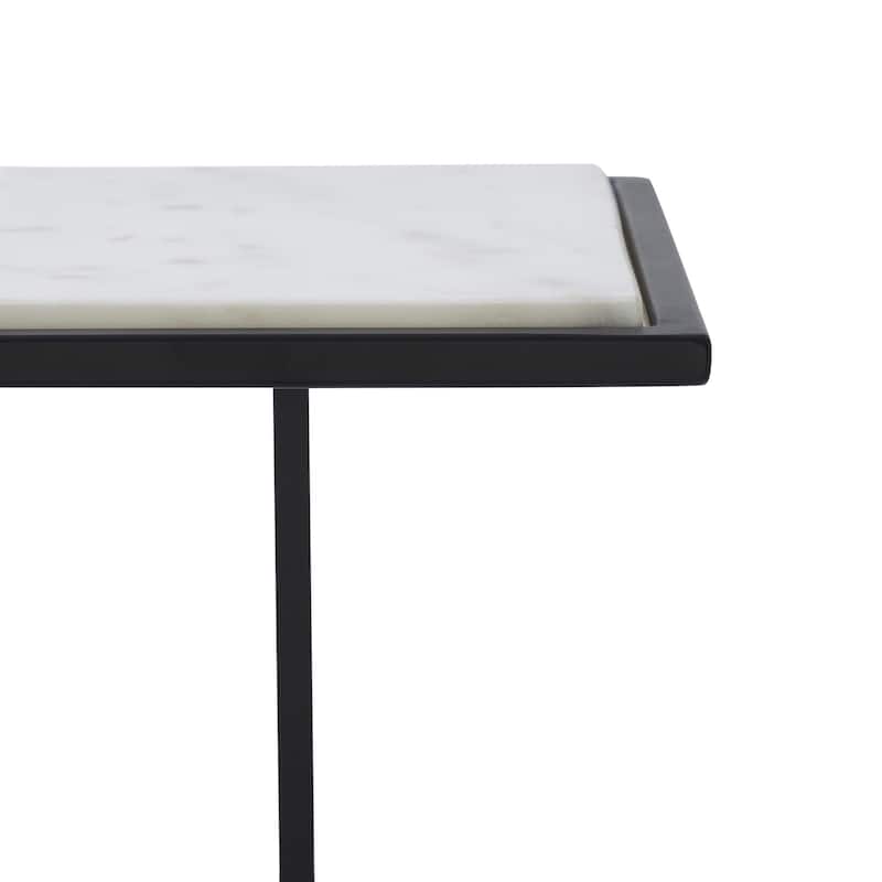 Renwil Danica Indoor Steel Table, Matte Black