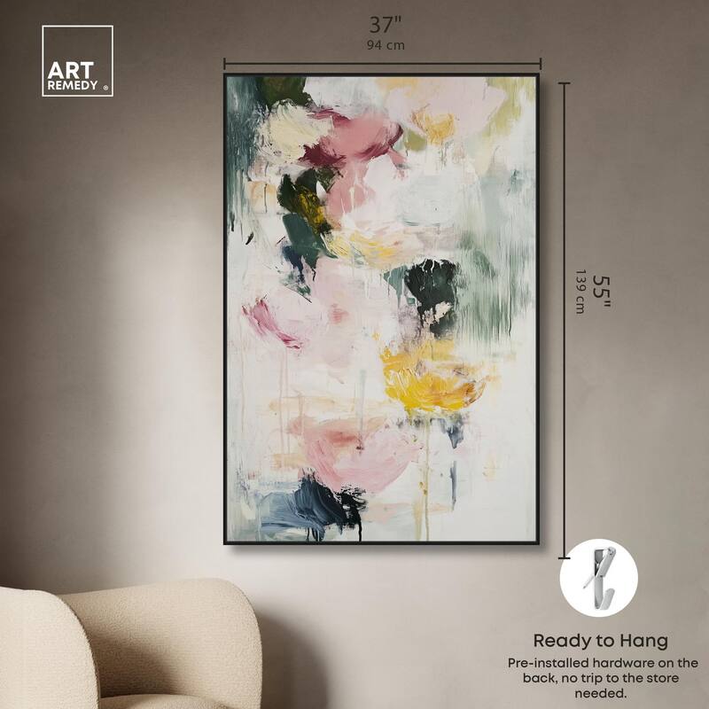 Dripping Colors II Canvas by Art Remedy