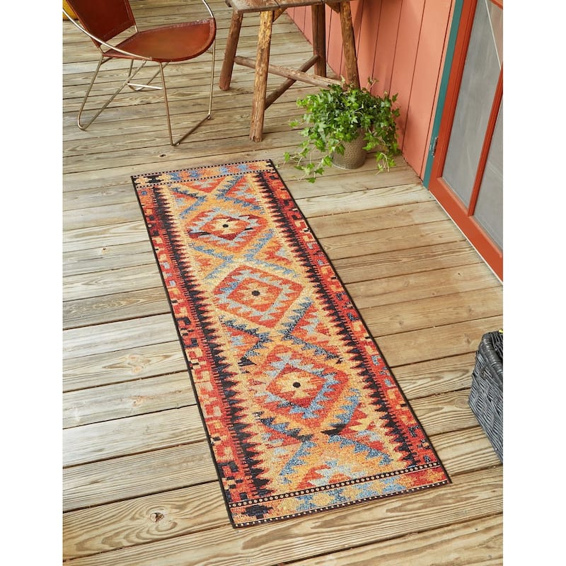 Outdoor Bounder Collection Area Rug - Multi - 2'7"x5'3"