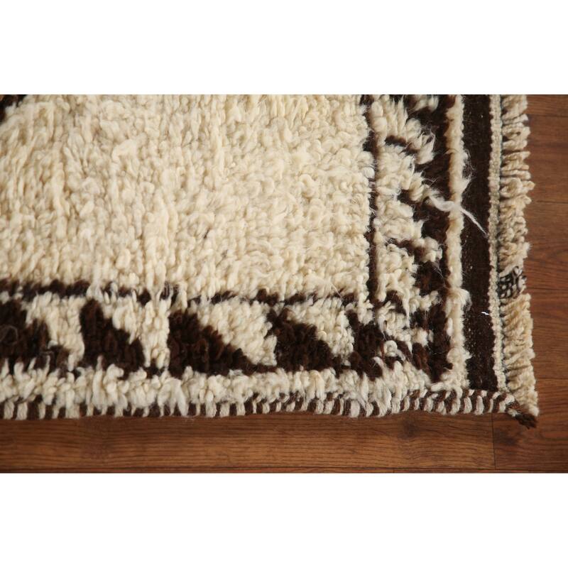 Anatolian Oriental Runner Rug Hand-knotted Natural Dye Wool Carpet - 3'7"x 11'2"