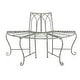 preview thumbnail 34 of 41, SAFAVIEH Abia Victorian Wrought Iron 50-inch Outdoor Tree Bench. - 50 in. W x 24 in. D x 31 in. H