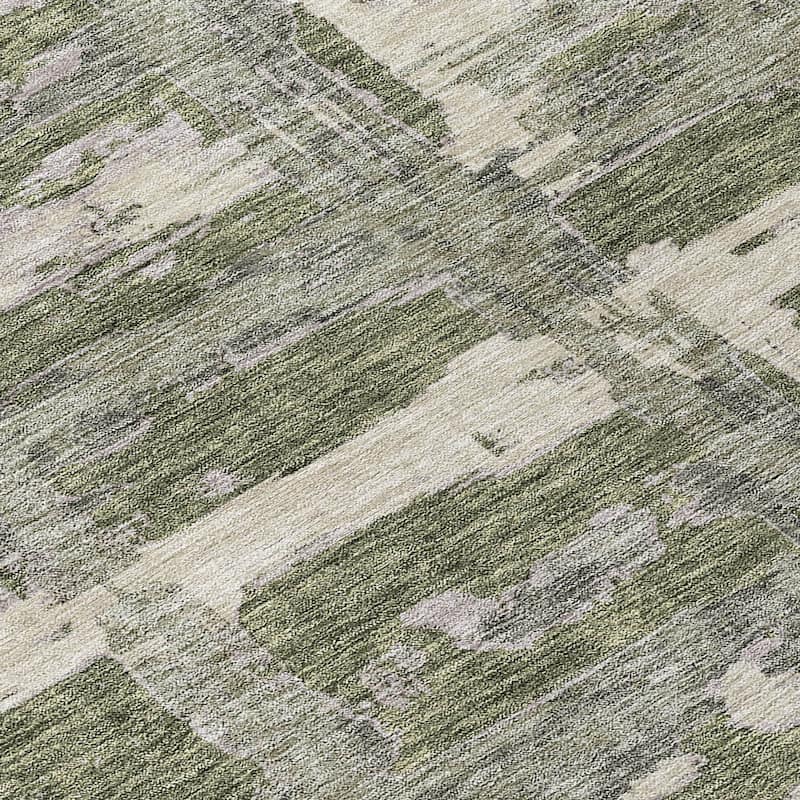 Machine Washable Indoor/ Outdoor Chantille Abstract Contemporary Rug