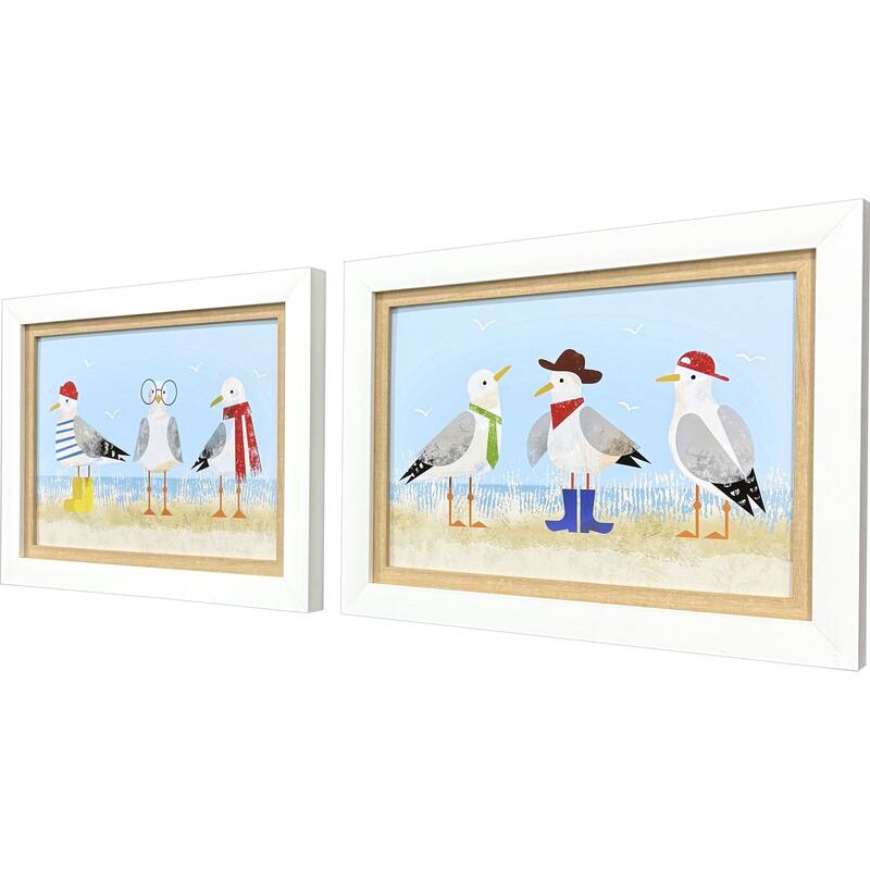 Paragon Sassy Seagull Framed Art - Set of 2
