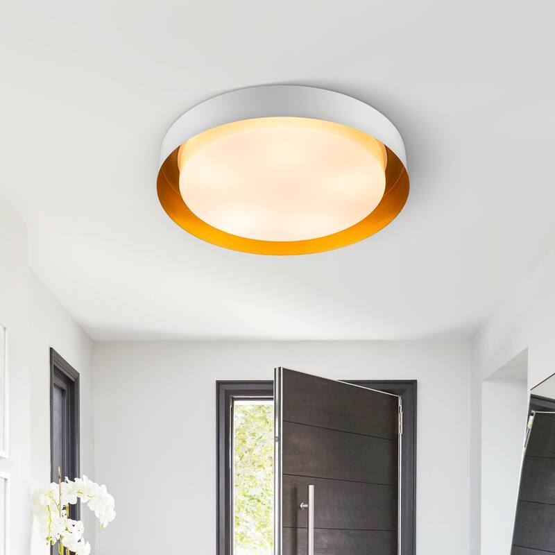 Modern Minimalist Round Drum Flush Mount Ceiling Lights