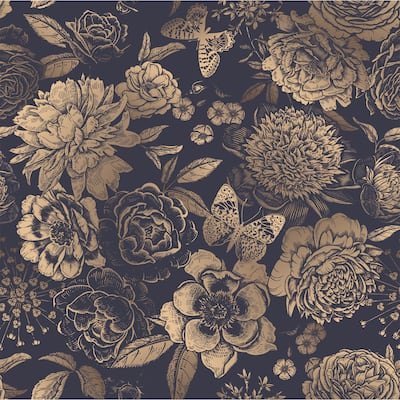 House of Hampton Peonies Removable Wallpaper - 24'' inch x 10'ft