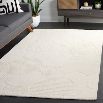 SAFAVIEH Handmade Ebony Qiong Contemporary Wool Rug